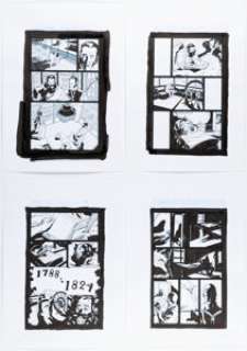 Roger Bonet [Rafa Lopez printed blue lines] George R. R. Martin‘s Fevre Dream #4 Story Pages 16-22 (Avatar Press, 2010). (Total: 7 Original Art)