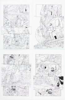 Chris Dreier [Gianluca Pagliarani printed blue lines] Ignition City #4 Story Pages 1-7 Original Art (Avatar Press, 2009). (Total: 7 Original Art)