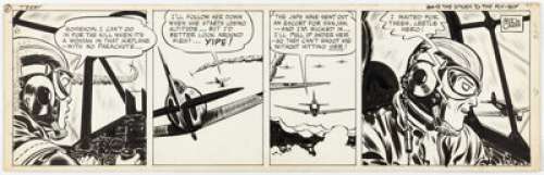 Milton Caniff Terry and the Pirates Daily Comic Strip Original Art dated 1-27-44 (News Syndicate Co., Inc., 1944). | Heritage