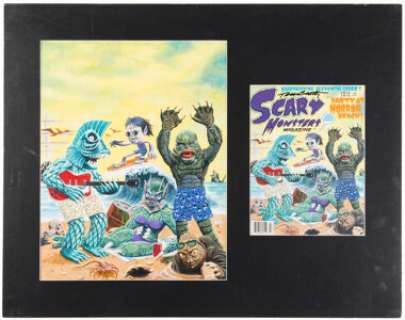 Terry Beatty Scary Monsters Magazine #11 Cover Original Art (Dennis Druktenis Publishing, 1994).