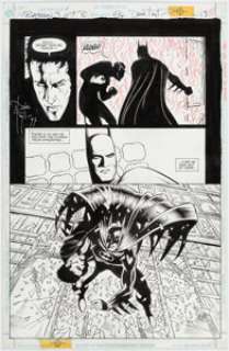 Dave Taylor and Stan Woch Batman: Shadow of the Bat #64 Story Page 13 Original Art (DC, 1997).