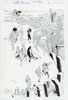 Jamal Igle and Keith Champagne Countdown #4 Splash Page 1 Original Art (DC, 2008).