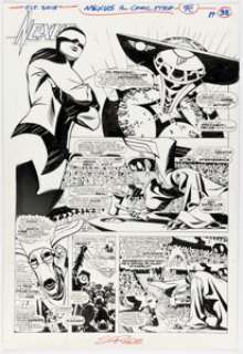 Steve Rude Nexus: The Newspaper Strips TPB #1 "The Coming of Gourmando" Story Page 38 Original Art (Dark Horse, 2021). | Heritage