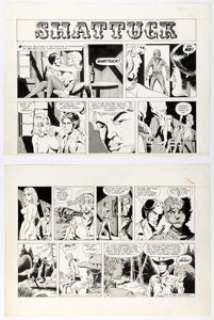 Wally Wood, Dave Cockrum, and Jack Abel Shattuck #W9A and #W9B Comic Strip Original Art Group of 2 (Armed Forces Diamond Sales, 1972). (Total: 2 Original Art) | Heritage