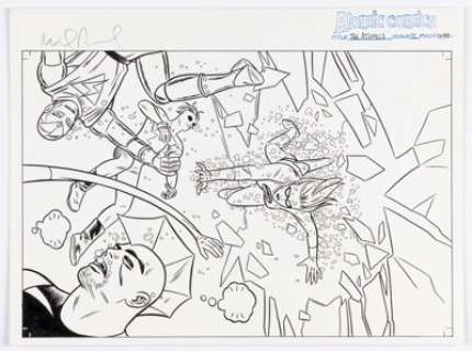 Mike Allred The Atomics #15 Cover Original Art (AAA Pop, 2001). | Heritage