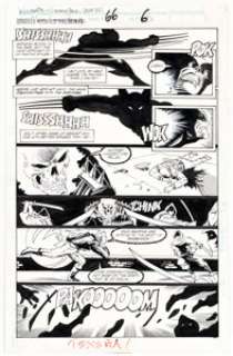 Mark Texeira and Harry Candelario Marvel Comics Presents #66 Wolverine and Ghost Rider Story Page 6 Original Art (Marvel, 1990). | Heritage