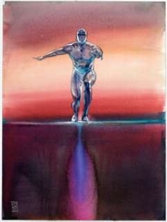 Alex Maleev - Silver Surfer Painting Original Art (2021).