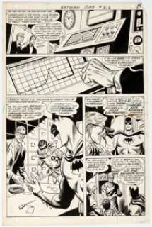 Irv Novick and Joe Giella Batman #212 Story Page 13 Original Art (DC, 1969). | Heritage