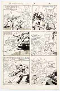 Don Perlin, Ian Akin, and Brian Garvey The Transformers #19 Story Page 11 Original Art (Marvel, 1986). | Heritage