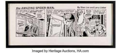 Larry Lieber The Amazing Spider-Man Daily Comic Strip Original Art dated 12-18-80 (Marvel/Register & Tribune Syndicate Inc., 1980). | Heritage