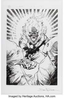 Daniel Picciotto Danny Ketch: Ghost Rider #2 Splash Page 3 Original Art (Marvel, 2023). | Heritage