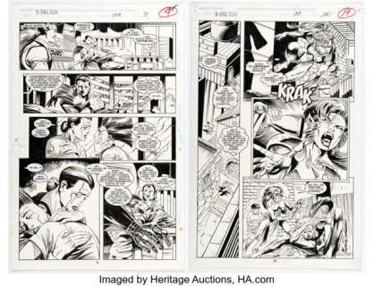 Jan Duursema and Al Milgrom X-Factor #109 "Legion Quest" Story Pages 7 and 15 Original Art (Marvel, 1994). (Total: 2 Original Art) | Heritage