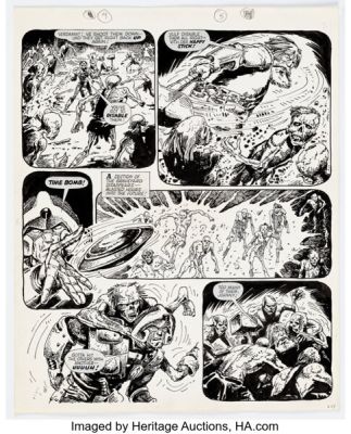 Carlos Ezquerra 2000 A. D. Prog 340 Strontium Dog Story Page 21 Original Art (IPC, 1983). | Heritage
