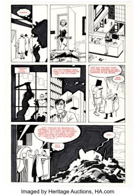 Gilbert Hernandez and Jaime Hernandez Mister X #2 Story Page 7 Original Art (Vortex, 1984). | Heritage