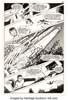 John Byrne Space: 1999 #5 Story Page 15 Original Art (Charlton, 1976). | Heritage