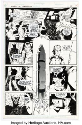 Adam Hughes and Karl Kesel Team Titans #1 Redwing Story Page 10 Original Art (DC, 1992). | Heritage
