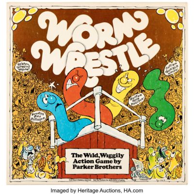 Paul Coker Jr. Worm Wrestle Game Box Cover Preliminary Original Art (Parker Brothers, 1976). (Total: 2 Items) | Heritage