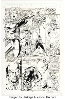 Andrew Wildman and Robert Campanella X-Men Adventures #5 Story Page 4 Original Art (Marvel, 1993).