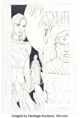 Bernard Chang Supergirl #57 Story Page 2 Original Art (DC, 2010).