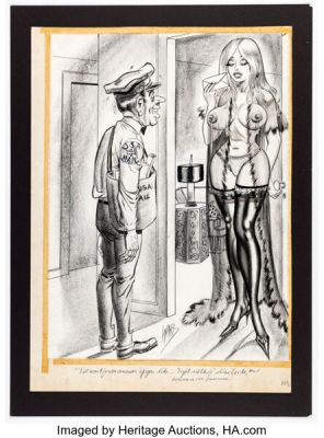 Bill Ward - Adult Single Panel Gag Cartoon Illustration Original Art (c. 1970). | Heritage