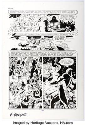 Frank Thorne The Erotic Worlds of Frank Thorne #1 Ghita of Alizarr Story Page 5 Original Art (Fantagraphics, 1990). | Heritage