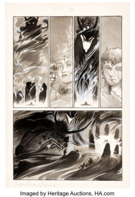 Charles Vess Taboo #4 "Morrigan Tales" Story Page 16 Original Art (Spiderbaby Grafix, 1990). | Heritage