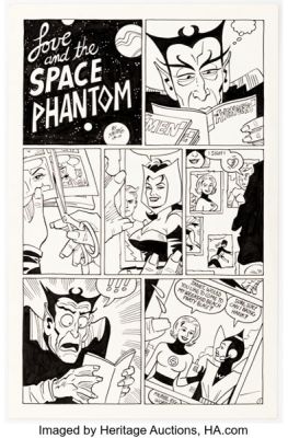 Jaime Hernandez Strange Tales II #2 "Love and the Space Phantom" Story Page 1 Original Art (Marvel, 2011). | Heritage