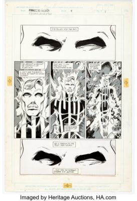 Mark Bagley and Carlos Garzon Strikeforce Morituri: Electric Undertow #4 Story Page 1 Original Art (Marvel, 1990).