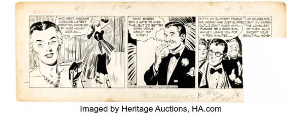 Alex Raymond Rip Kirby Daily Comic Strip Original Art dated 12-25-49 (King Features Syndicate, 1949). | Heritage