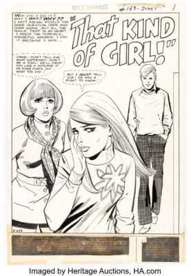 Ric Estrada and Vince Colletta Girls’ Romance #149 Complete 13-Page Story Original Art (DC, 1970). (Total: 13 Original Art) | Heritage