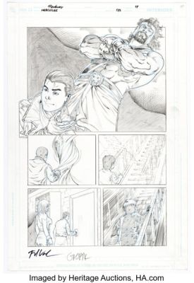 Rodney Buchemi Incredible Hercules #135 Story Page 18 Original Art (Marvel, 2009).