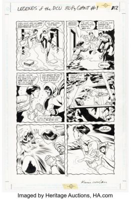 Steve Ditko and Kevin Nowlan Legends of the DC Universe 80-Page Giant #1 The Spectre Story Page 12 Original Art (DC, 1998). | Heritage