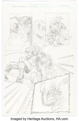 Jon Haward Spectacular Spider-Man Adventures #124 Story Page 4 Preliminary Original Art (Panini UK, 2005).