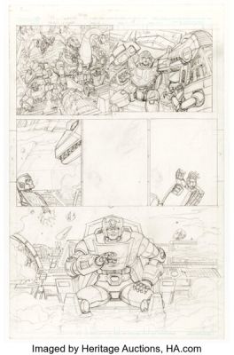 Dan Khanna Transformers Timelines Vol. 2 #4 Dinobots Story Page 3 Original Art (Fun Publications, 2009). | Heritage