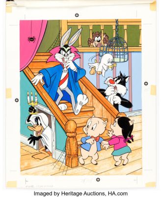 Western Publishing Artist - Looney Tunes Puzzle Illustration Original Art (Western Publishing, c. 1980s). | Heritage