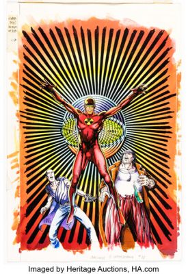 Maurice Fontenot Archer & Armstrong #11 Cover Production Color Original Art (Valiant, 1993). | Heritage