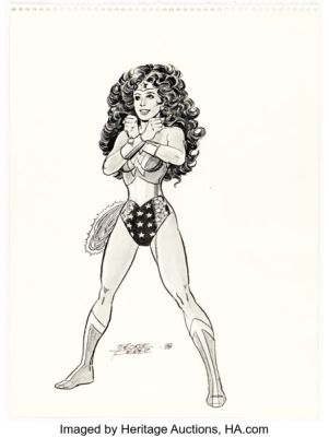 George Pérez - Wonder Woman Illustration Original Art (1988). | Heritage