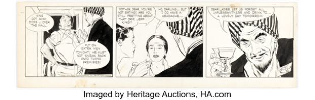 Alex Raymond Rip Kirby Daily Comic Strip Original Art dated 7-28-51 (King Features Syndicate, 1951). | Heritage