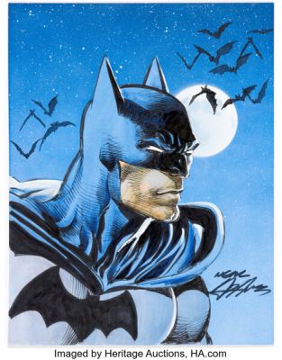 Neal Adams - Batman Illustration Original Art (undated). | Heritage