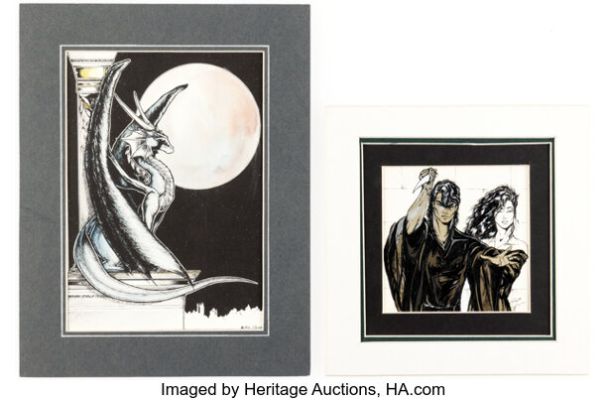 Ruth Thompson - Fantasy-Themed Illustration Original Art and Print Group of 2 (1989). (Total: 2 Items) | Heritage