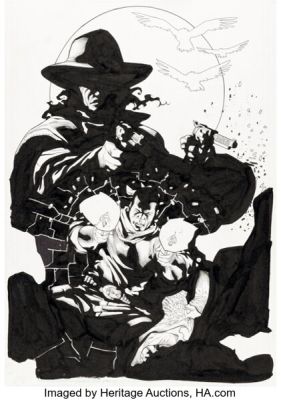Rafa Sandoval and Roger Bonet Dark Tower: The Fall of Gilead #5 Variant Cover Original Art (Marvel, 2009). | Heritage