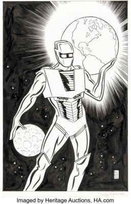 Mike Allred Rom #2 Variant Cover Original Art (IDW, 2016). | Heritage