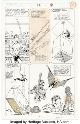 Mark Bagley and Sam de la Rosa Spider-Man #26 Story Page 7 Original Art (Marvel, 1992). | Heritage