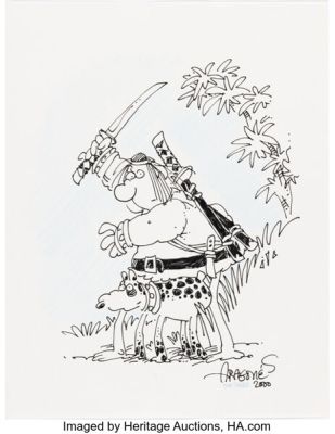 Sergio Aragonés - Groo and Rufferto Specialty Illustration Original Art (2000). | Heritage