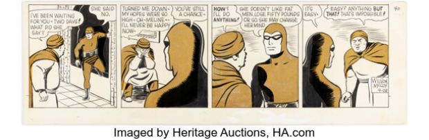 Wilson McCoy The Phantom Daily Comic Strip Original Art dated 4-28-55 (King Features Syndicate, 1955). | Heritage