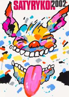 Waldemar Świerzy (1931 - 2013) | Waldemar Świerzy | Projekt plakatu do festiwalu "Satyrykon" w Legnicy, 2002 | Desa Unicum