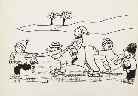 Gwidon Miklaszewski (1912 - 1999) | Gwidon Miklaszewski | "Chciałbyś mieć takiego fajnego ojca, co?!", lata 80. XX w. | Desa Unicum