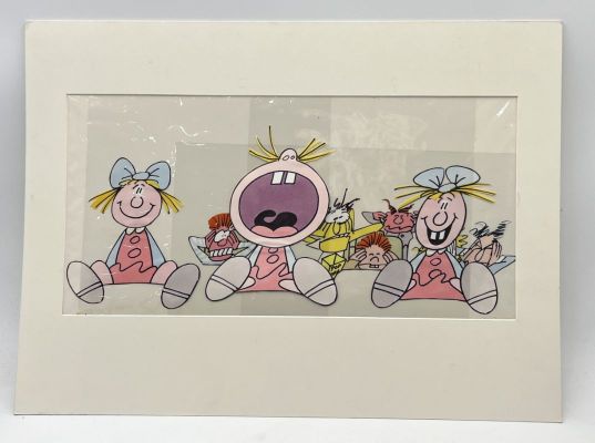 Lot 105 - A mounted animation cel from the 1980s advert series for Trio… | misc / divers
