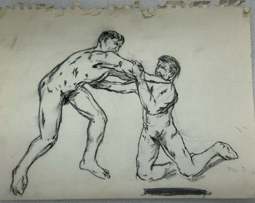 Estate Find Original Hulk Bruce Banner Conflict Study Drawing Vintage Comic Art | eBay US (Buy It Now)