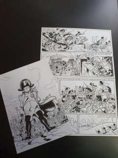 Del Rincon, Ruben - Couverture du Spirou 4027, tirage impérial du bi-centenaire de Waterloo + Une planche de Napoleon - (2015) | Catawiki